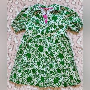 THML Green Floral Tiered Dress NWT